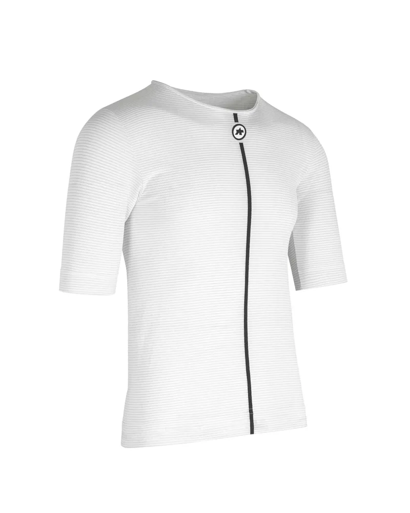 Assos Summer Short Sleeve Skin Layer in Holly White-1